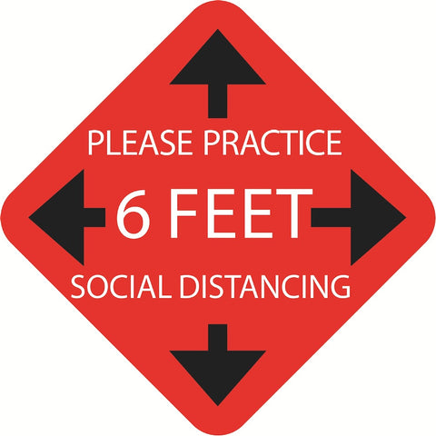 Social Distancing Floor Decals | Distancing Stickers | PrintMyBanners