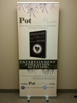 Silver Banner Stand | Retractable Silver Banner | PrintMyBanners